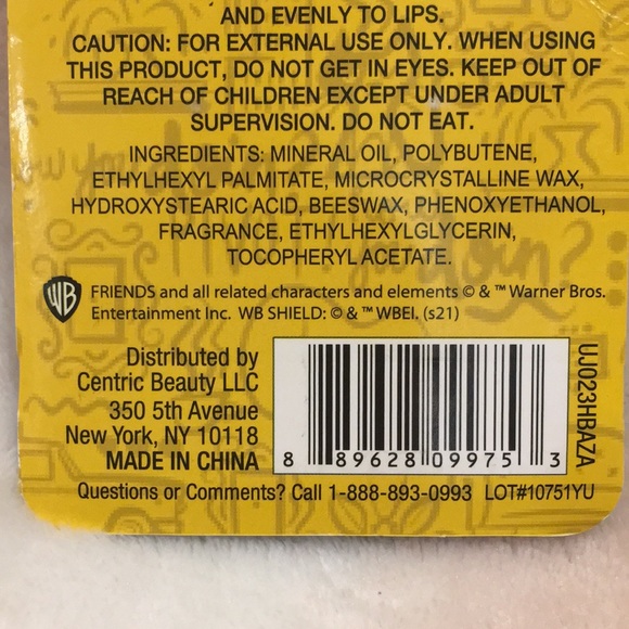 Friends Central Perk Black Coffee & Vanilla Latte Scented Lip Balm Duo 2 NWT - Picture 10 of 10